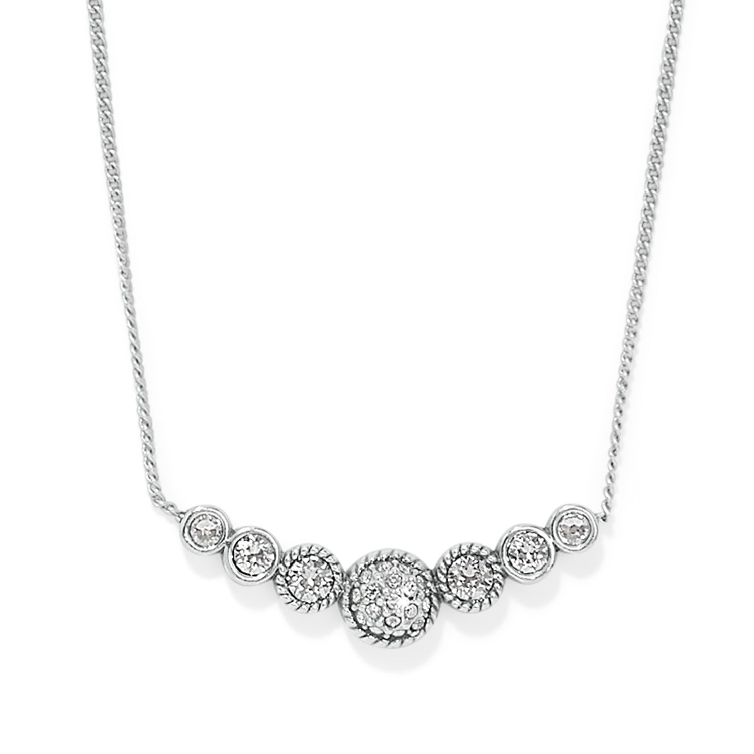 Brighton Illumina Celeste Bar Necklace - Silver - Juli's Wearable Art
