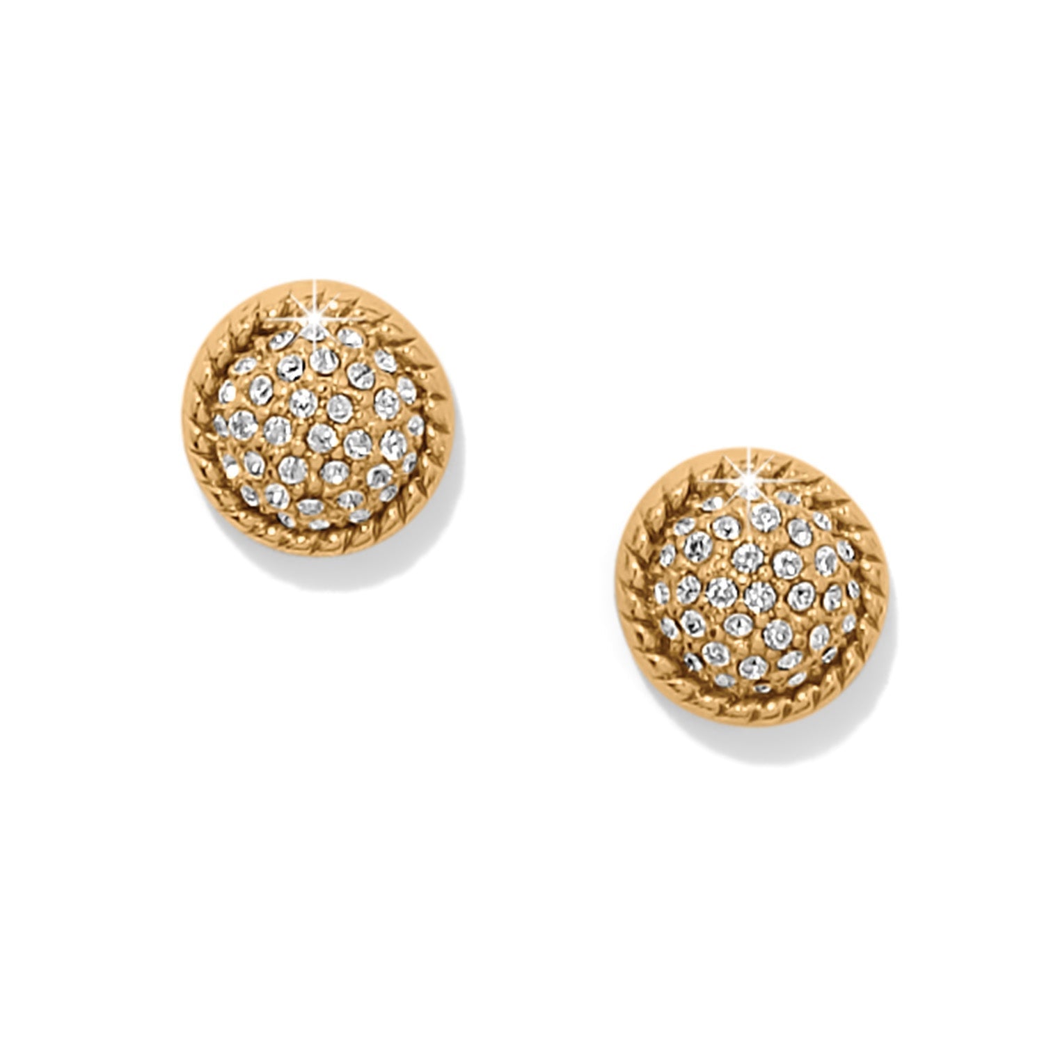 Brighton Illumina Celeste Dome Post Earrings - Gold - Juli's Wearable Art