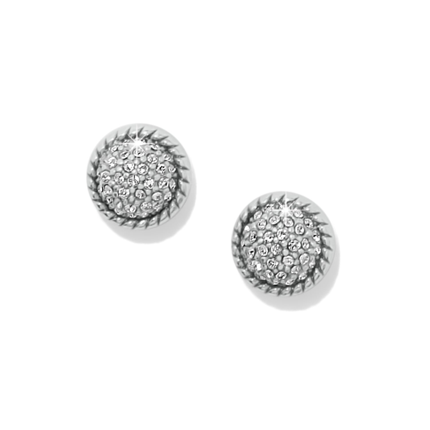 Brighton Illumina Celeste Dome Post Earrings - Silver - Juli's Wearable Art