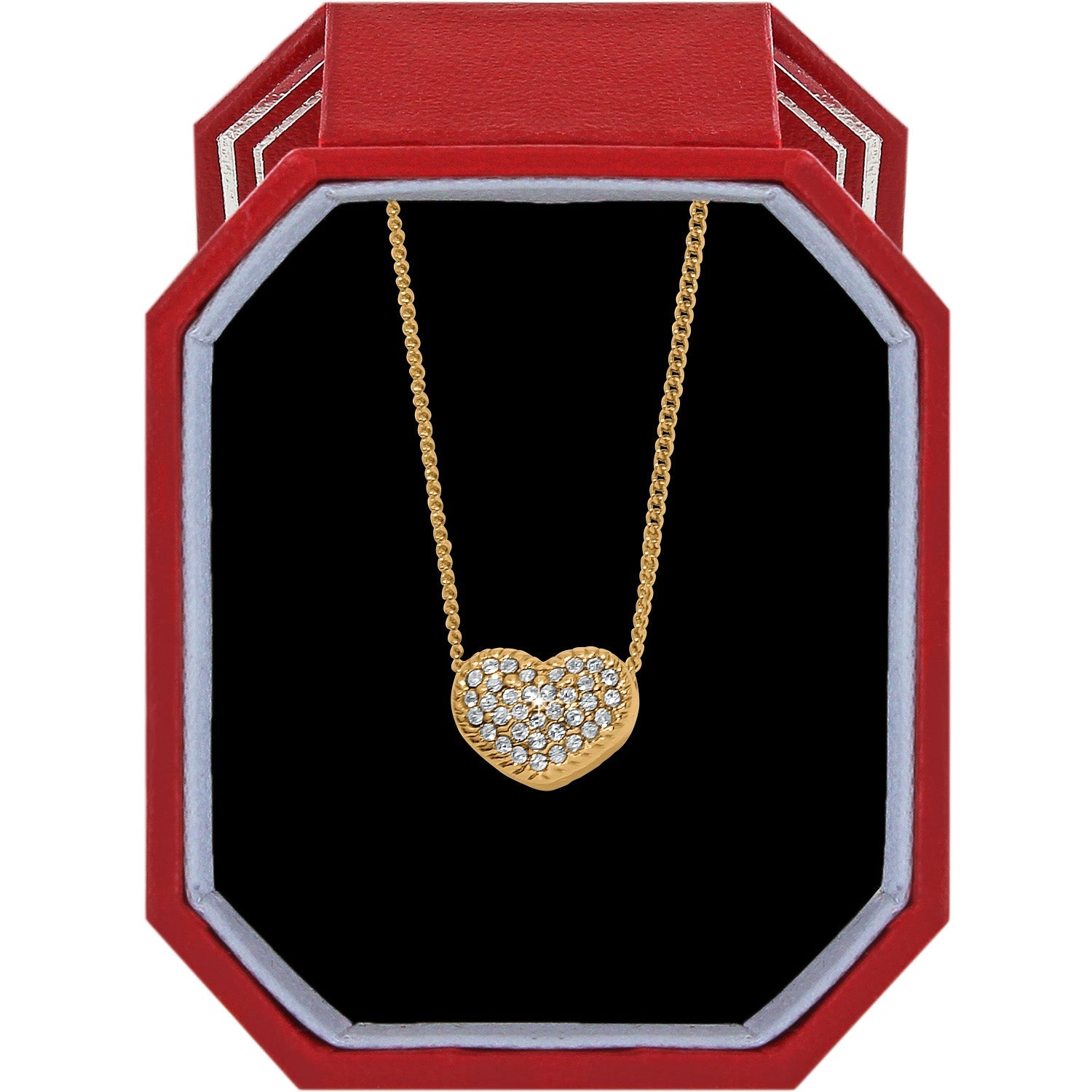 Brighton Illumina Celeste Heart Petite Necklace Gift Box – Gold - Juli's Wearable Art
