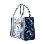 Brighton Indigo Song Bird Canvas Carryall - Juli's Wearable Art