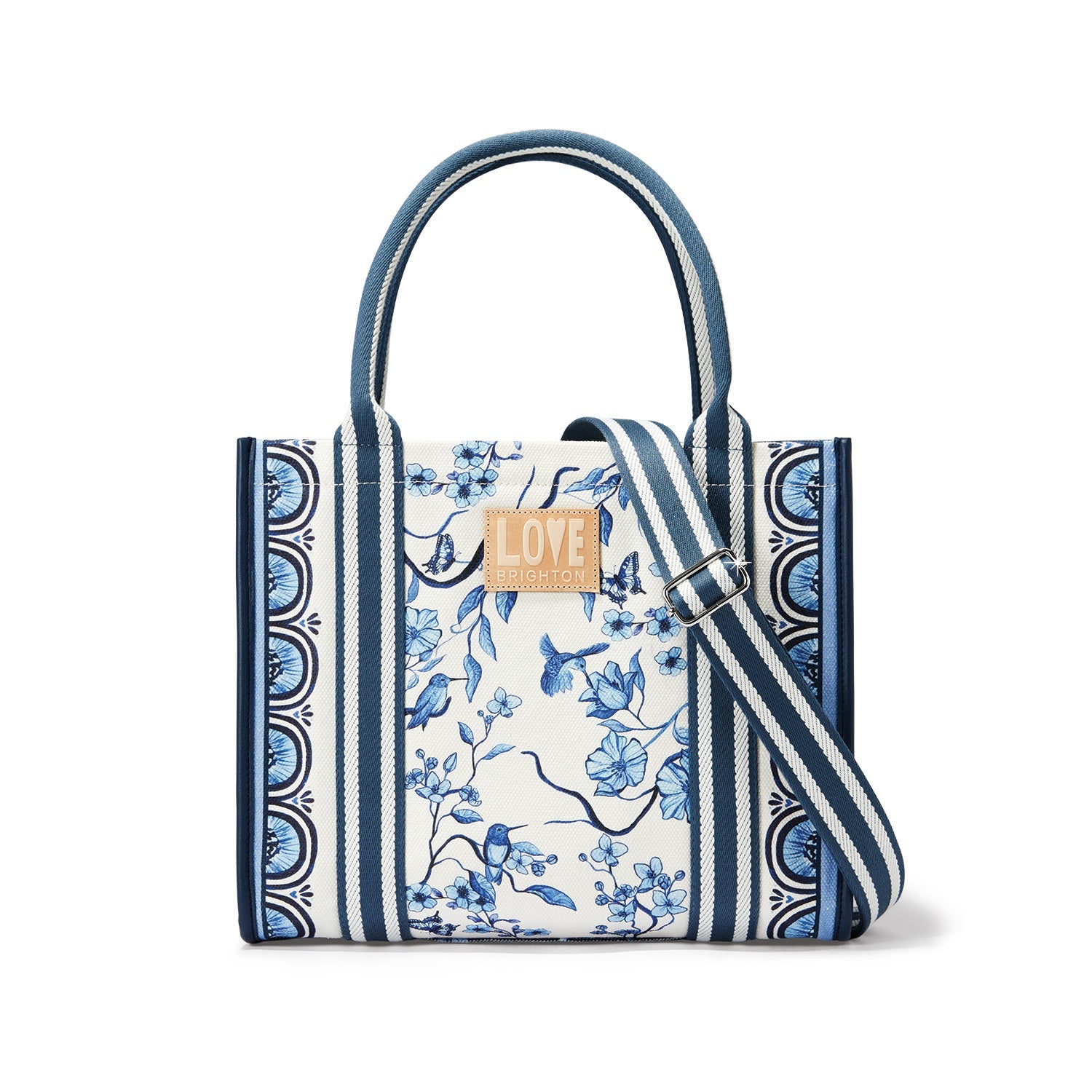Brighton Indigo Song Bird Canvas Carryall - Juli's Wearable Art