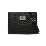 Brighton Interlok Braid Findley Organizer Bag | Black - Juli's Wearable Art