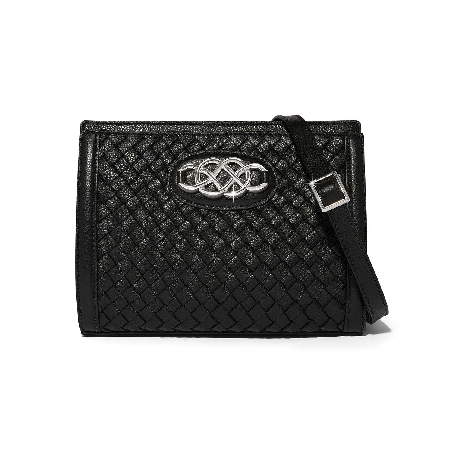 Brighton Interlok Braid Findley Organizer Bag | Black - Juli's Wearable Art