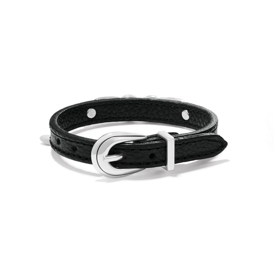 Brighton Interlok Braid Leather Bracelet - Black - Juli's Wearable Art