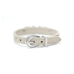 Brighton Interlok Braid Leather Bracelet - Shoe White - Juli's Wearable Art