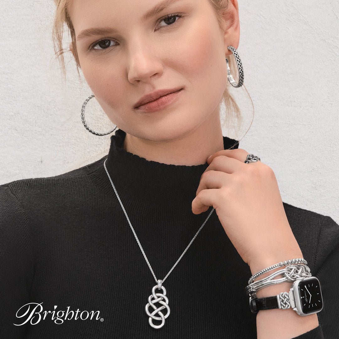 Brighton Interlok Braid Pendant Necklace - Juli's Wearable Art