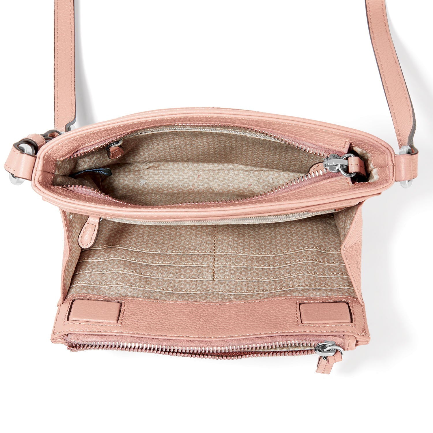 Brighton Interlok City Organizer Handbag | Pink Sand Leather