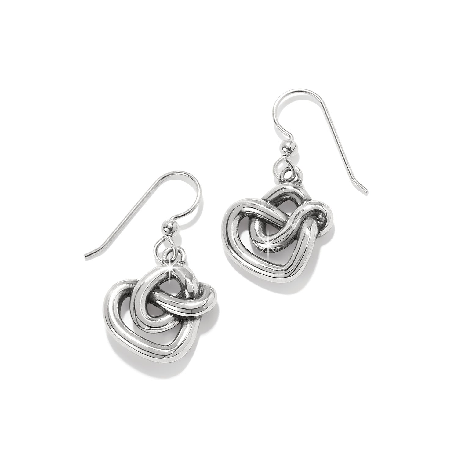 Brighton Interlok Curve Heart French Wire Earrings - Juli's Wearable Art
