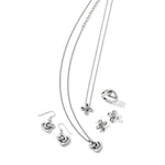 Brighton Interlok Curve Heart Necklace – Silver - Juli's Wearable Art