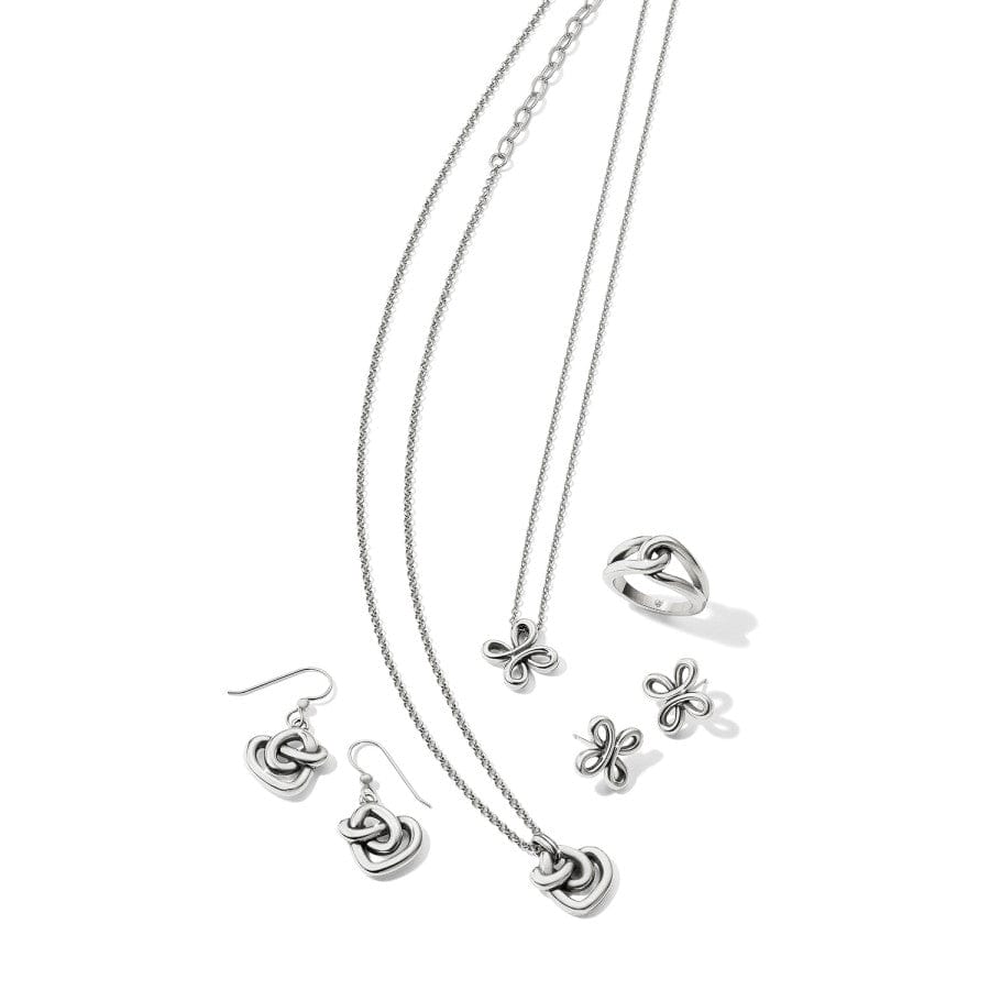 Brighton Interlok Curve Heart Necklace – Silver - Juli's Wearable Art