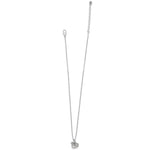 Brighton Interlok Curve Heart Necklace – Silver - Juli's Wearable Art