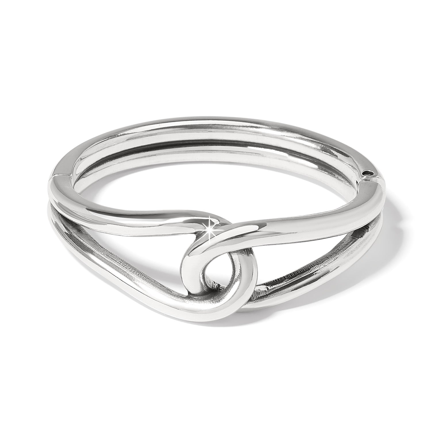 Brighton Interlok Curve Hinged Bangle - Juli's Wearable Art