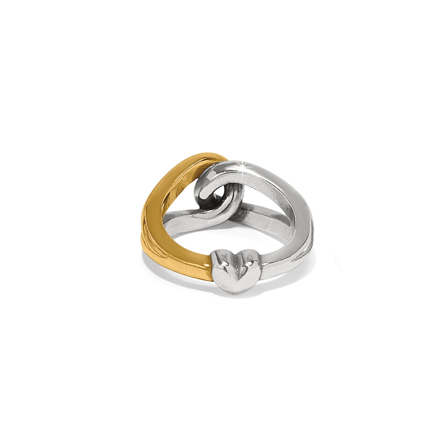 Brighton Interlok Curve Two Tone Ring - Juli's Wearable Art