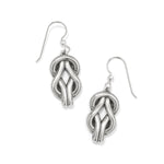 Brighton Interlok Harmony Black French Wire Earrings – Silver - Black - Juli's Wearable Art
