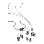 Brighton Interlok Harmony Black Petite Necklace – Silver - Black - Juli's Wearable Art