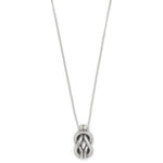 Brighton Interlok Harmony Black Petite Necklace – Silver - Black - Juli's Wearable Art