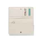Brighton Interlok Harmony Embroidered Rockmore Wallet | Shoe White - Juli's Wearable Art