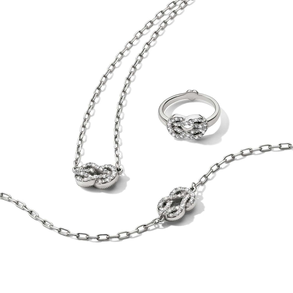 Brighton Interlok Harmony Luxe Petite Necklace – Silver - Juli's Wearable Art