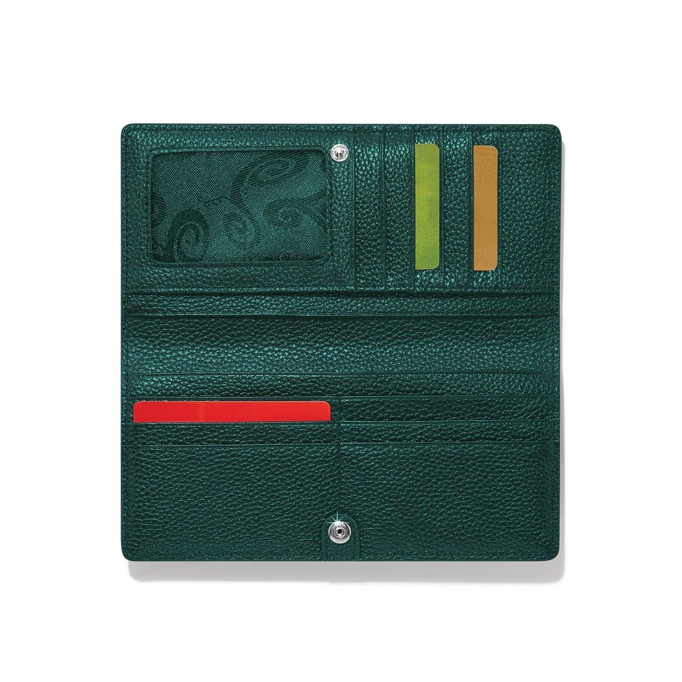 Brighton Interlok Harmony Slim Folio – Jewel Green - Juli's Wearable Art
