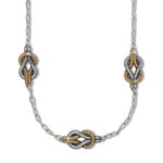 Brighton Interlok Harmony Trio Necklace - Silver & Gold - Juli's Wearable Art