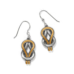 Brighton Interlok Harmony Two Tone French Wire Earrings - Juli's Wearable Art