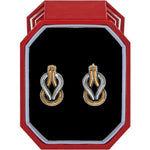 Brighton Interlok Harmony Two Tone Post Earrings – Gift Box - Juli's Wearable Art