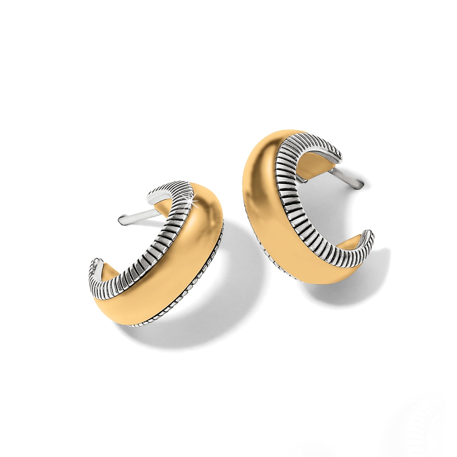 Brighton Interlok Noir Small Hoop Earrings - Juli's Wearable Art