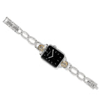 Brighton Interlok Noir Two Tone Watch Band - Juli's Wearable Art