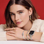 Brighton Interlok Noir Two - Tone Watch Band - Juli's Wearable Art