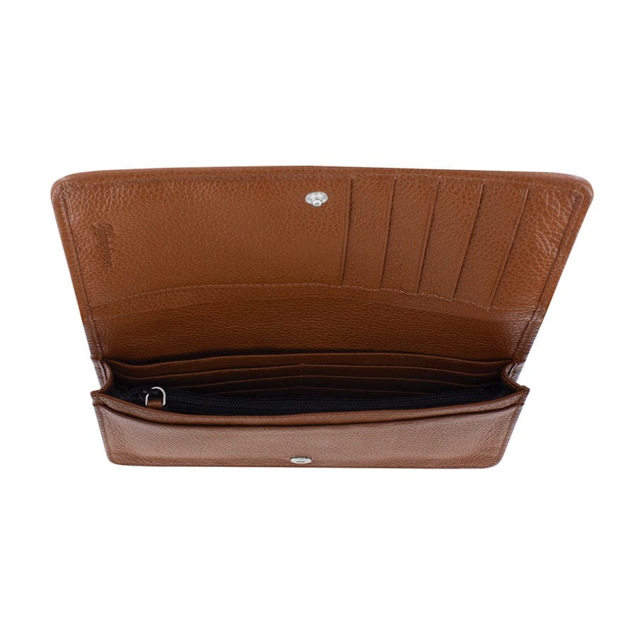 Brighton Interlok Rockmore Wallet – Bourbon Leather with Detachable Strap - Juli's Wearable Art