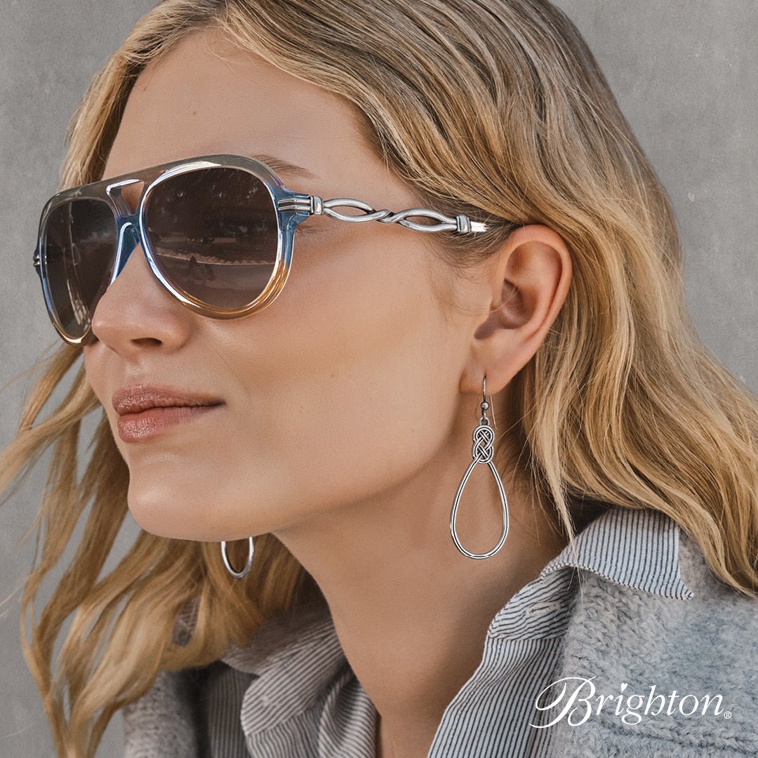 Brighton Interlok Silver French Wire Earrings - Juli's Wearable Art