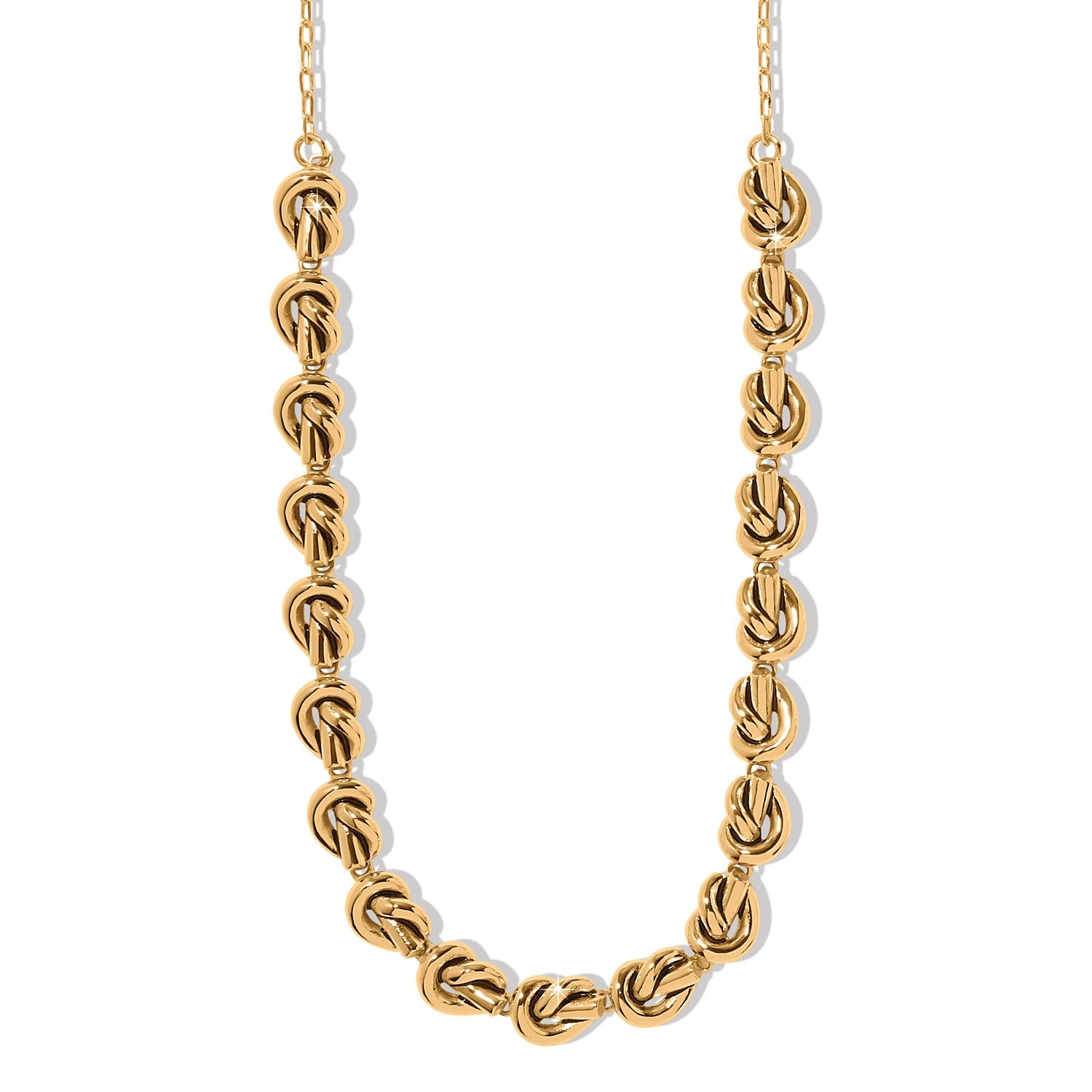 Brighton Interlok Single Knot Collar Necklace | Gold