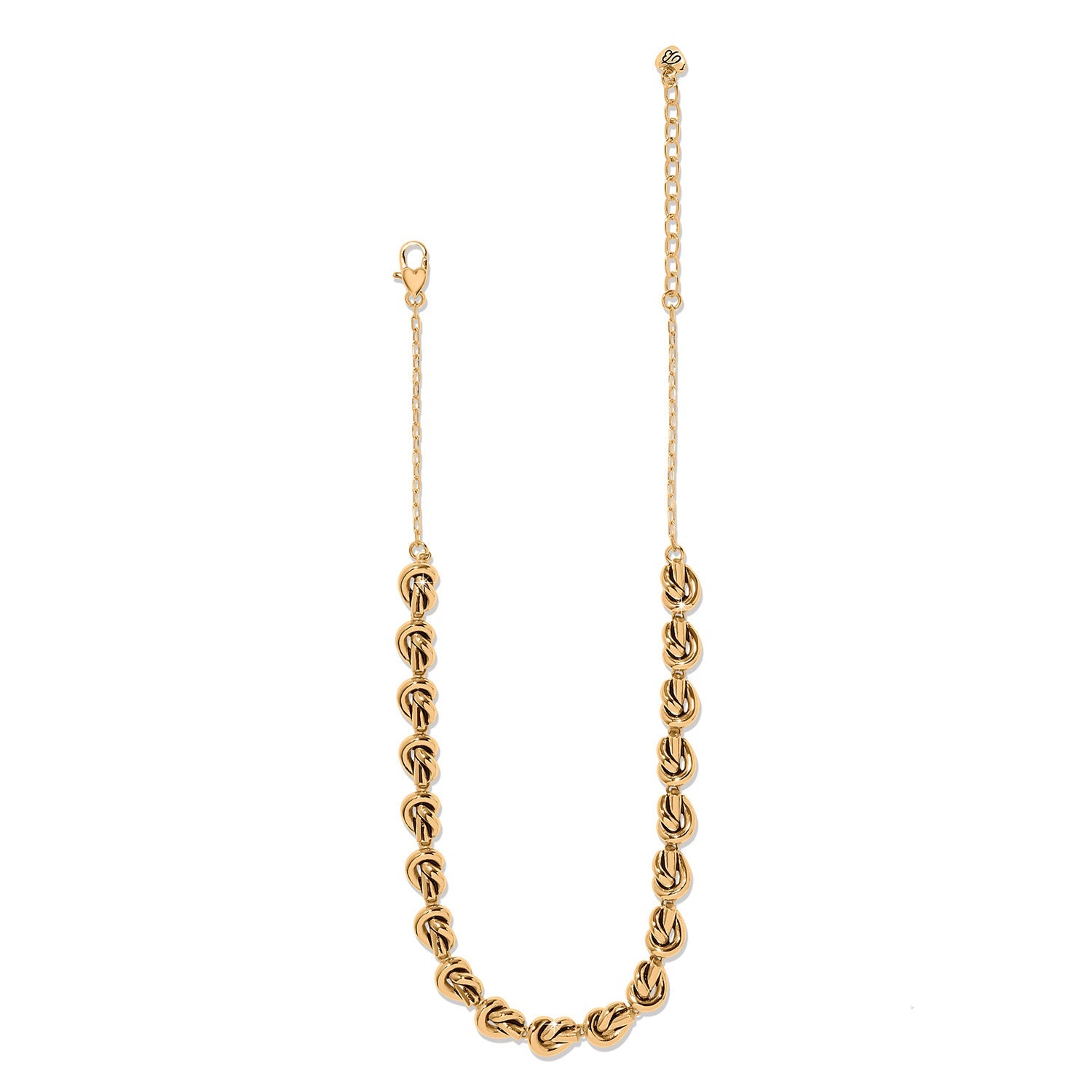Brighton Interlok Single Knot Collar Necklace | Gold