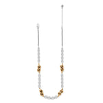 Brighton Interlok Single Knot Drops Collar Necklace – Silver - Gold - Juli's Wearable Art