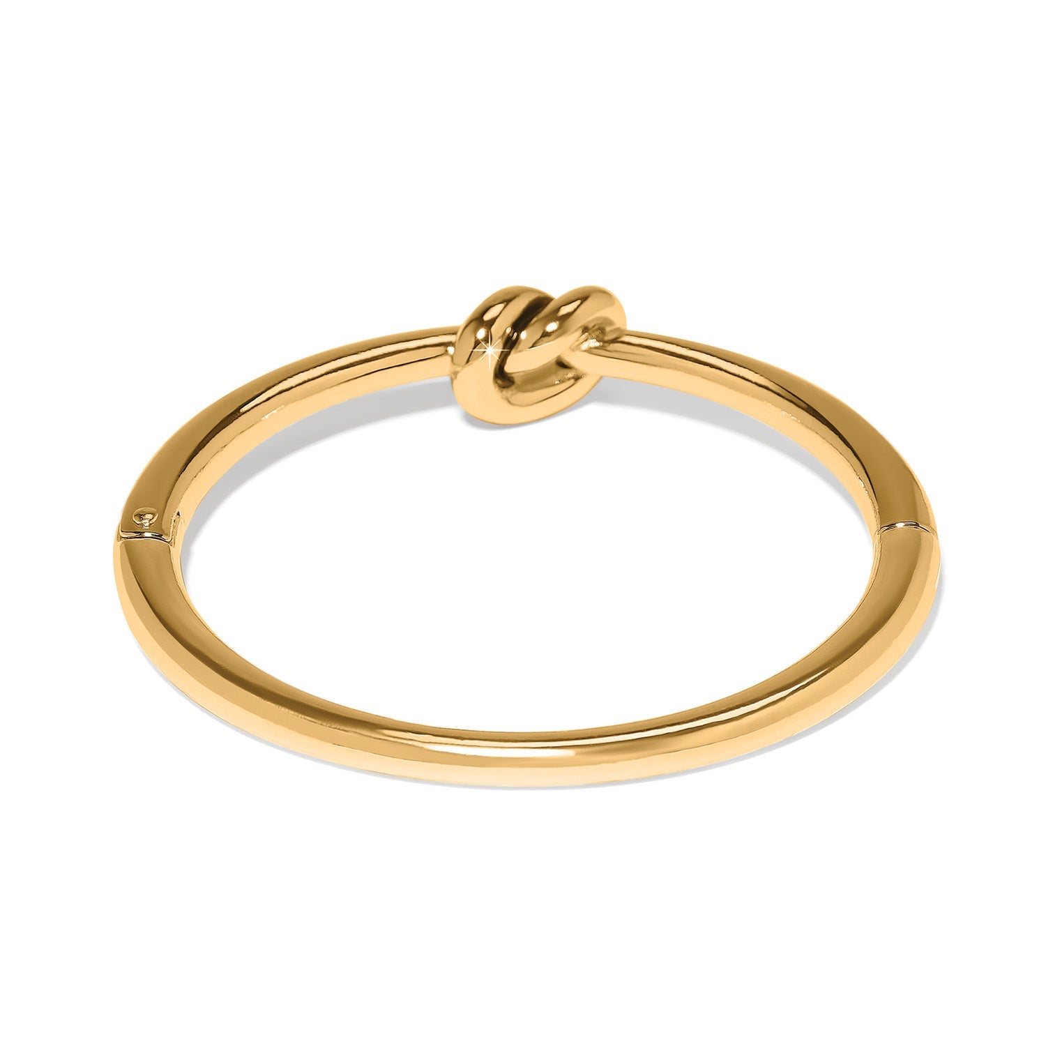 Brighton Interlok Single Knot Hinged Bangle - Gold - Juli's Wearable Art