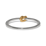 Brighton Interlok Single Knot Hinged Bangle | Two Tone - Juli's Wearable Art