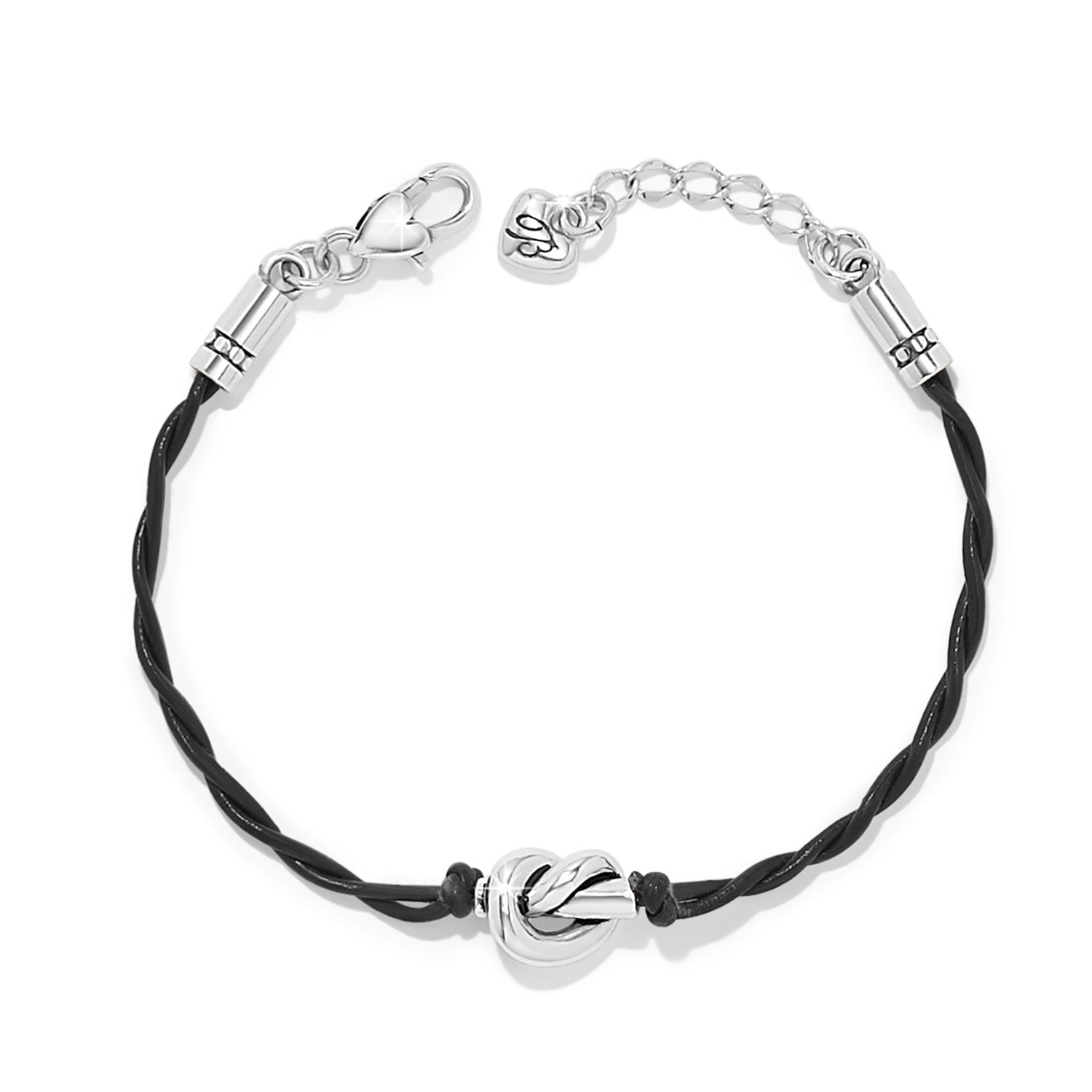 Brighton Interlok Single Knot Leather Bracelet – Black - Juli's Wearable Art