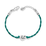 Brighton Interlok Single Knot Leather Bracelet – Green - Juli's Wearable Art