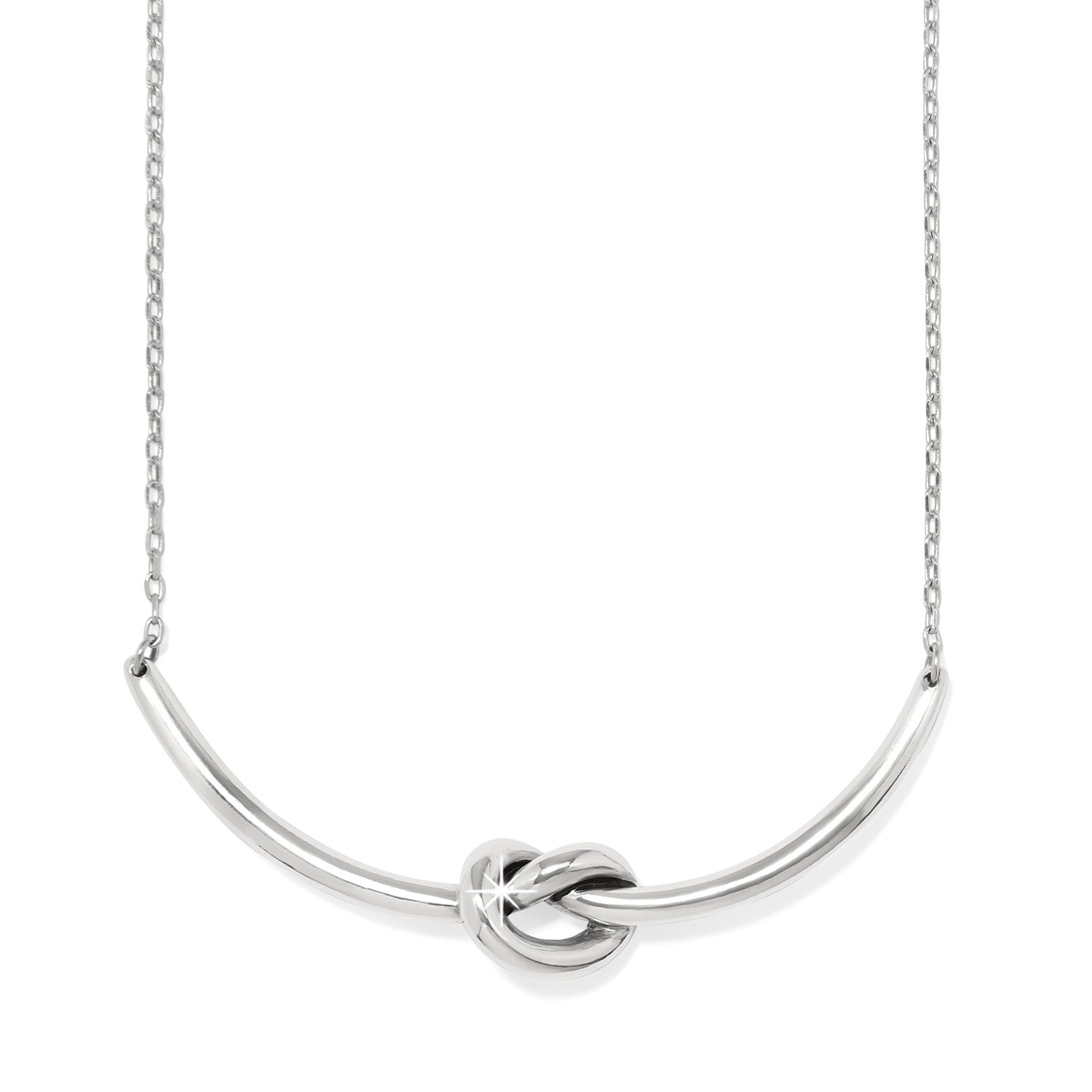 Brighton Interlok Single Knot Necklace in Silver - Juli's Wearable Art