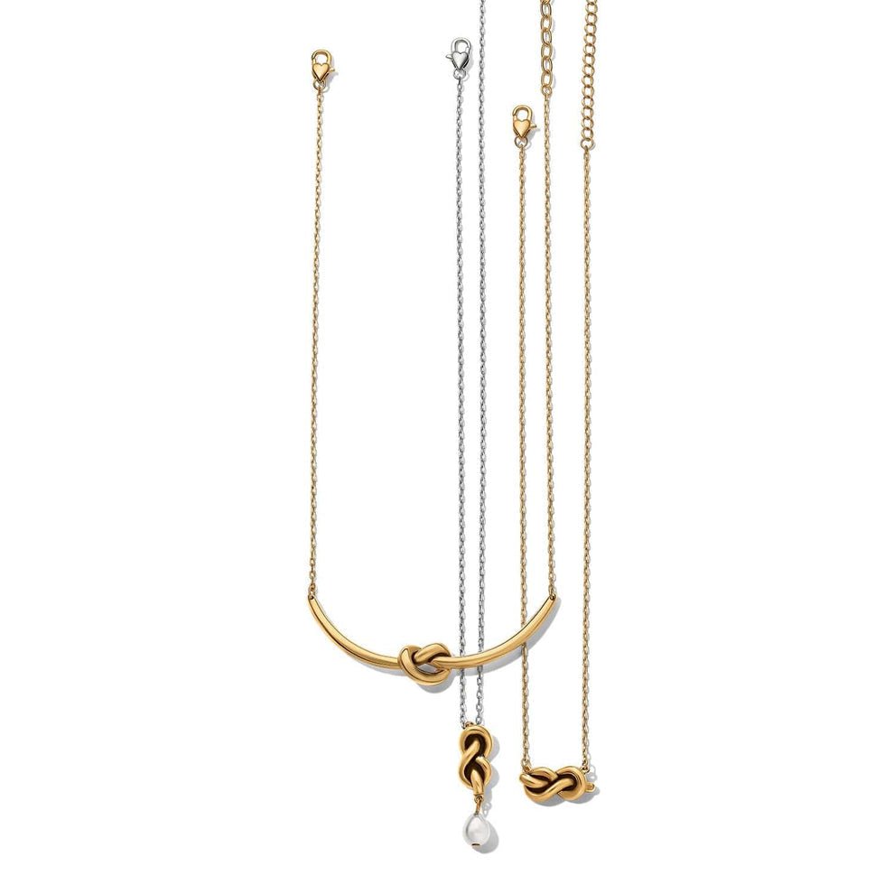 Brighton Interlok Single Knot Petite Necklace – Gold - Juli's Wearable Art