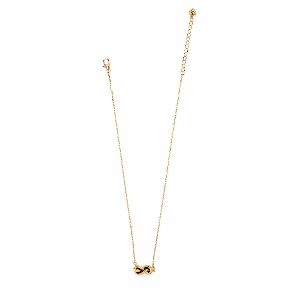 Brighton Interlok Single Knot Petite Necklace – Gold - Juli's Wearable Art