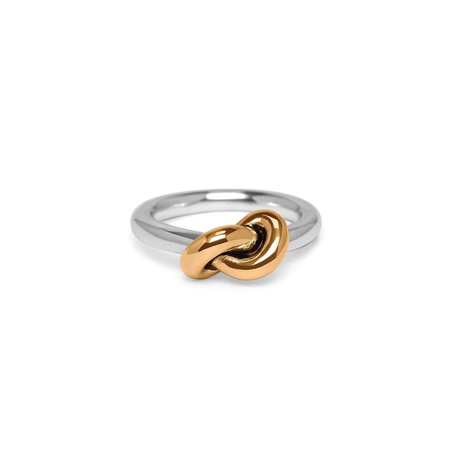Brighton Interlok Single Knot Ring | Two Tone
