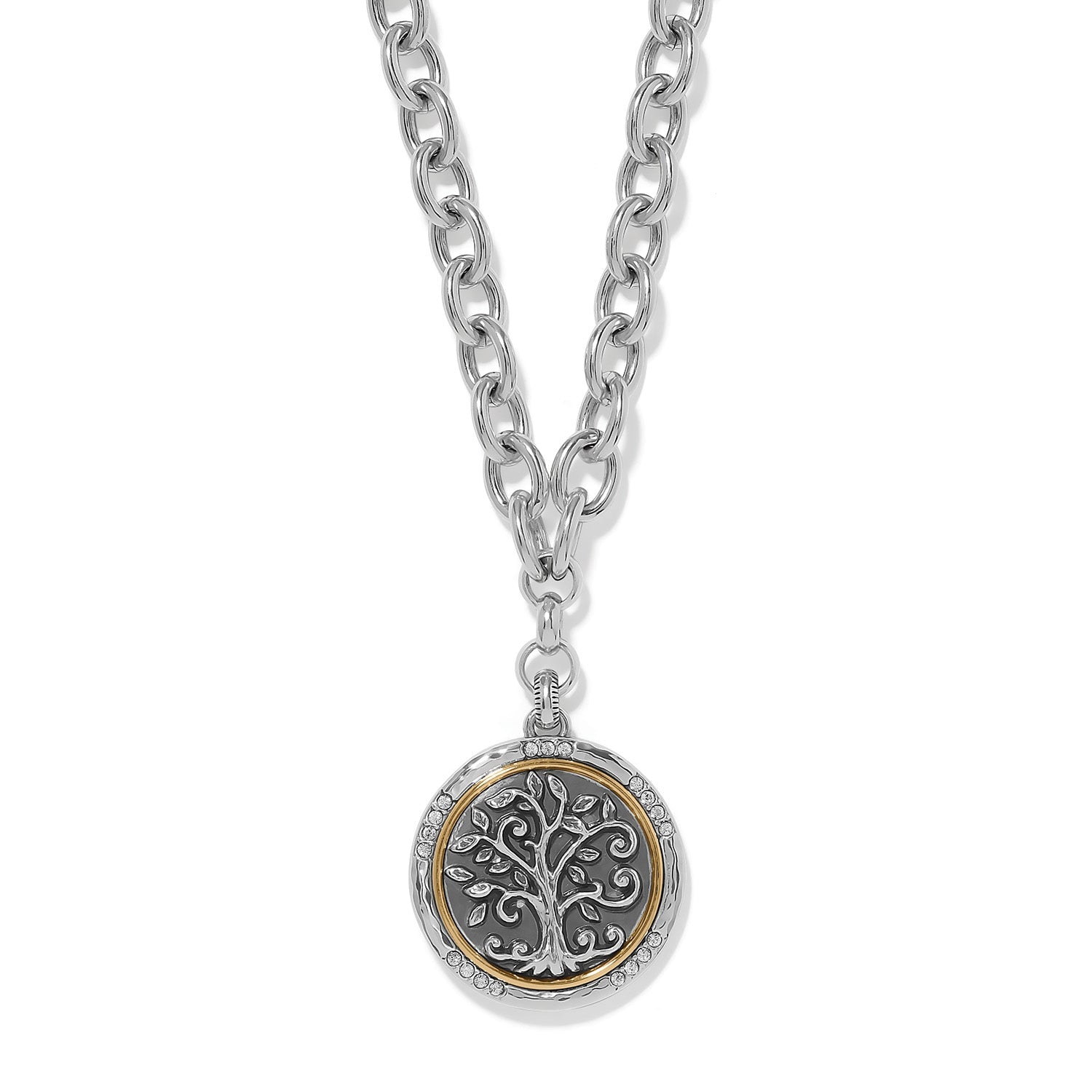 Brighton Interlok Tree Of Life Necklace | Two Tone