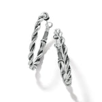 Brighton Interlok Twist Oval Leverback Hoop Earrings - Juli's Wearable Art