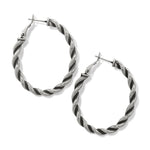 Brighton Interlok Twist Oval Leverback Hoop Earrings - Juli's Wearable Art