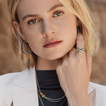 Brighton Interlok Twist Two Tone Double Chain Necklace - Juli's Wearable Art