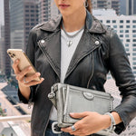 Brighton Jordyn Cross Body Organizer – Titanium - Juli's Wearable Art