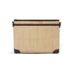 Brighton Jordyn Straw Cross Body Organizer | Natural Cocoa - Juli's Wearable Art