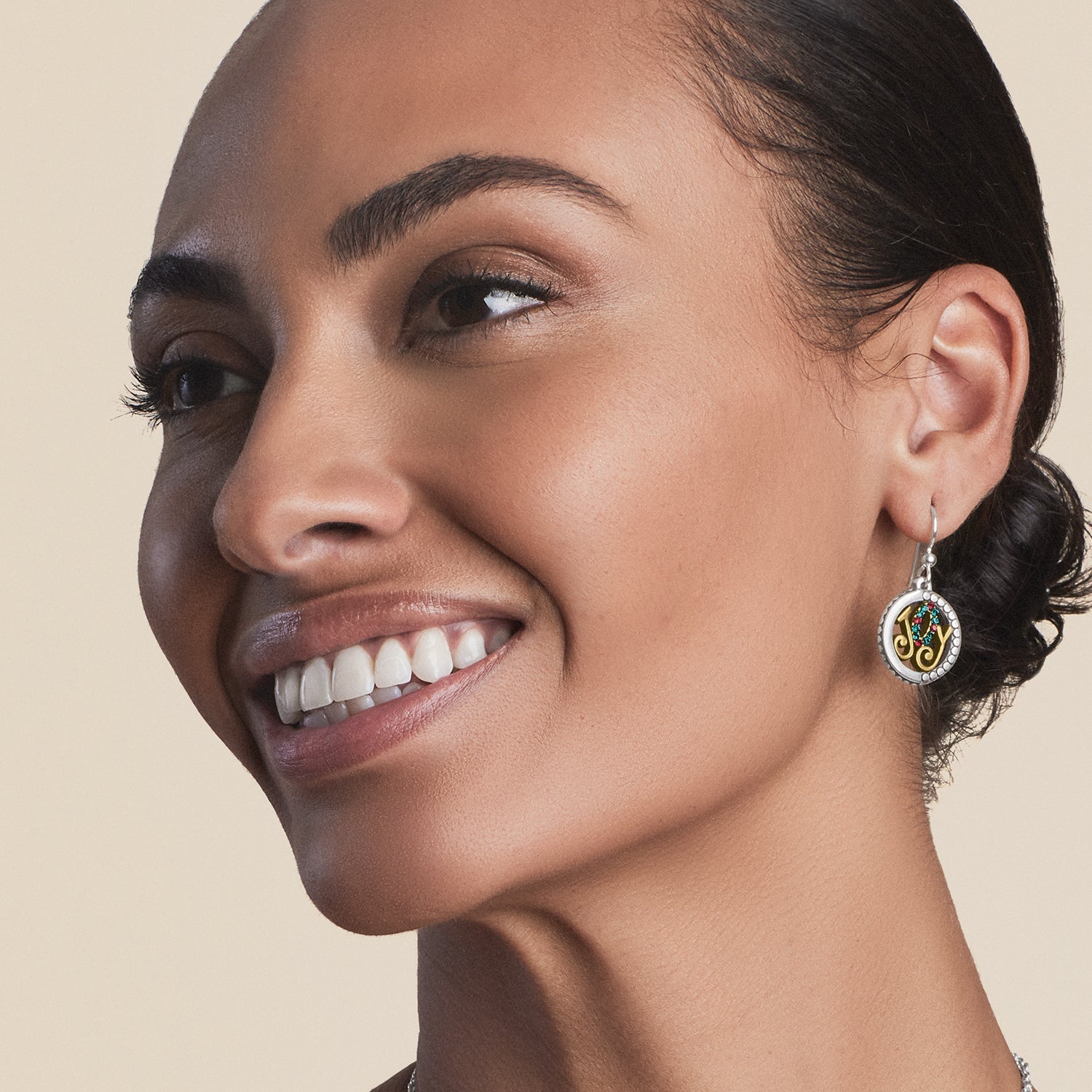 Brighton Joy Script Christmas Earrings - Juli's Wearable Art